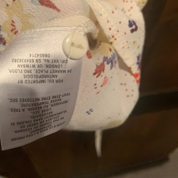 Meadow Rue by Anthropologie Bon Voyage Floral Wrap Blouse Size 4 - Picture 4 of 10